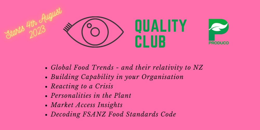 Online food safety training. Quality Club by Produco